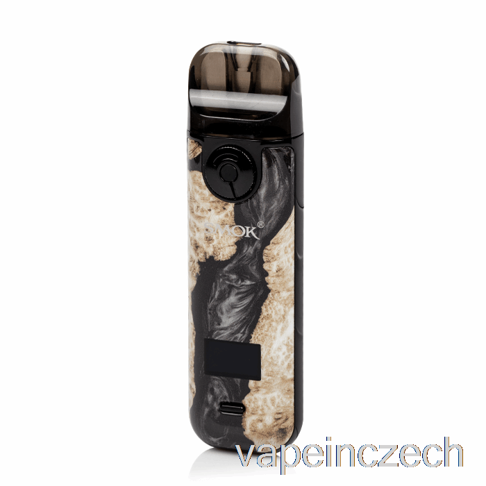 Smok Novo 4 25w Pod Kit černý Stabilizační Dřevěný Vape Bez Nikotinu